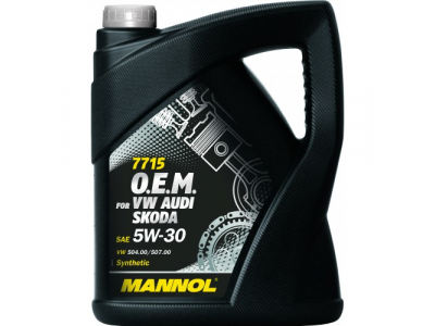 MANNOL 7715 O.E.M. 5W-30 for VW Audi Skoda 5L от MANNOL MANNOL 7715 O.E.M. 5W-30 for VW Audi Skoda 5L