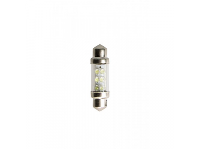 Светодиодная лампа C10W (SV8,5) 11x36 white 2 LEDs